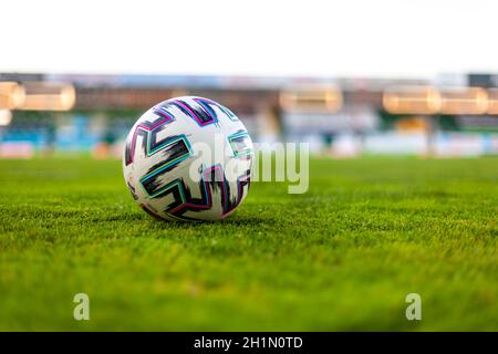 Ried, Österreich - 31. Juli 2020. Offizieller Fußballball. Stockfoto