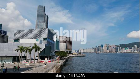 Tsim Sha Tsui, Hongkong 26. Juli 2019: Stadtbild von Hongkong Stockfoto