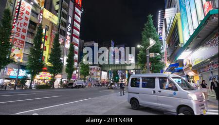 Tokio, Japan, 27. Juni 2019: Akihabara-Viertel in Japan Stockfoto