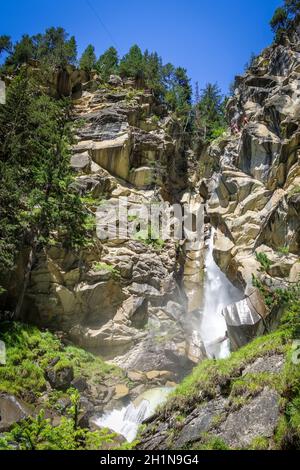 Wasserfall im Vanoise Nationalpark, Savoie, Französische alpen Stockfoto