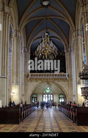 Kathedrale von Zagreb zu Maria Himmelfahrt geweiht Stockfoto