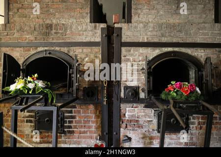 Sztutowo, Polen - 5. September 2020: Krematoriumöfen im ehemaligen Konzentrationslager Nazi-Deutschland, Stutthof, Polen Stockfoto