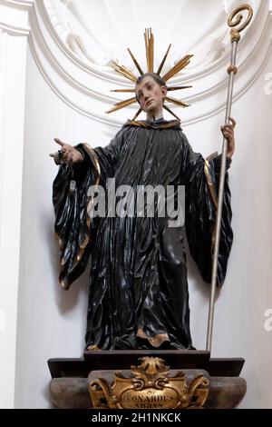 St. Leonard, Altar in der Stiftskirche in Salzburg Stockfoto