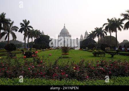 Victoria Memorial Gebäude in Kolkata, Westbengalen, Indien Stockfoto