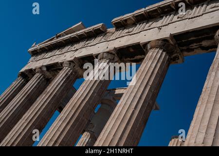 Das Parthenon auf der Akropolis in Athen, Griechenland Stockfoto