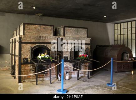 Sztutowo, Polen - 5. September 2020: Krematoriumöfen im ehemaligen Konzentrationslager Nazi-Deutschland, Stutthof, Polen Stockfoto