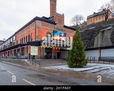 Fotografiska Schwedisches Museum für Fotografie und Weihnachtsbaum - Stockholm Stockfoto