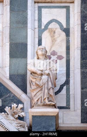 Saint, Cattedrale di Santa Maria del Fiore (Kathedrale der Heiligen Maria der Blume), Florenz, Italien Stockfoto