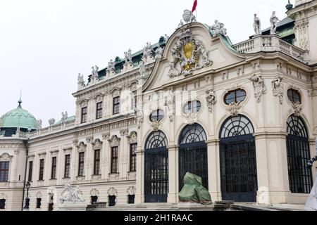 Österreichische Galerie Belvedere, ÖOberes Belvedere in Wien, Österreich, Europa - Österreichische Galerie Belvedere, Oberes Belvedere in Wien, Österreich, EUR Stockfoto