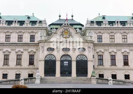 Österreichische Galerie Belvedere, ÖOberes Belvedere in Wien, Österreich, Europa - Österreichische Galerie Belvedere, Oberes Belvedere in Wien, Österreich, EUR Stockfoto