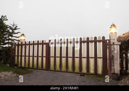 Kleines Tor im Vintage-Stil Stockfoto