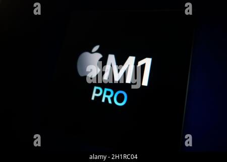 M1 pro System-on-a-Chip (SoC) Stockfoto