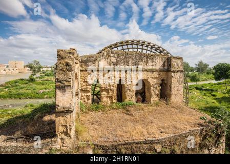 Ruinen der alten Wassermühle in Cordoba, Andalusien, Provinz, Spanien Stockfoto