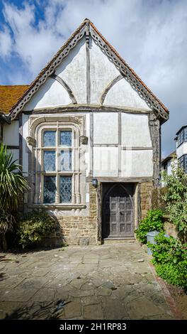 Altes Gebäude in der Altstadt von Hastings, Sussex, Großbritannien Stockfoto