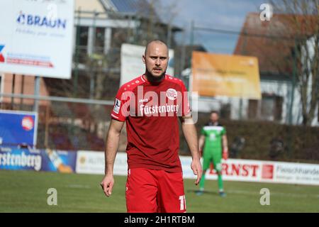 Santiago Fischer (Bahlinger SC) beim Spiel der Fussball-RL SW 20-21: 28. Sptg: Bahlinger SC - SSV Ulm Stockfoto