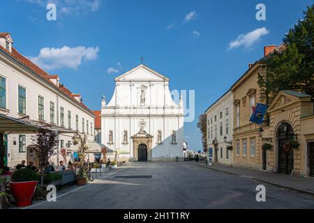 Katharinenkirche in der Stadt Zagreb, Kroatien Stockfoto