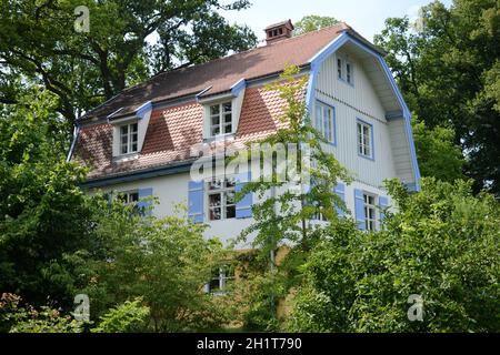 Das Münter-Haus in Murnau am Staffelsee war von 1909 bis 1914 (mit Wassily Kandinsky) und ab 1931 (mit Johannes Eichner) bis zu ihrer Tochter das Zuhause Stockfoto