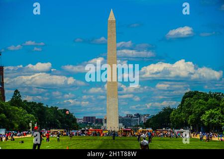 Washington Monument (Washington, DC) Bild. Aufnahmeort: Washington, DC Stockfoto