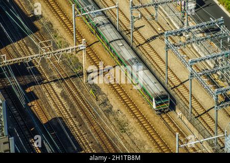 Skyline von Tokio vom World Trade Center (Seaside top) aus gesehen. Aufnahmeort: Metropolregion Tokio Stockfoto