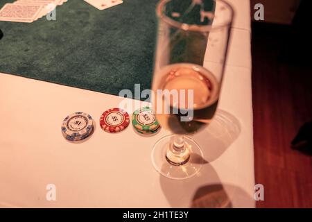 Bild von Texas Holdem (Poker). Aufnahmeort: Metropolregion Tokio Stockfoto
