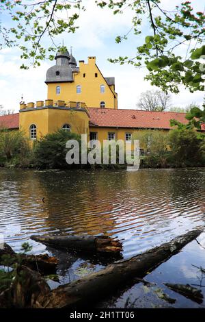 Schloss holte oder Holter Schloss, barockes Wasserschloss aus dem 17. Jahrhundert, Schloss Holte-Stukenbrock, Nordrhein-Westfalen, Deutschland Stockfoto