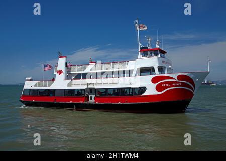 Königliche Prinz Ausflugsboot, Pier 43 1/2, Fishermans Wharf, San Francisco, Kalifornien, USA Stockfoto