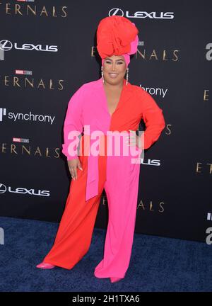 Los Angeles, USA. Oktober 2021. Patrick Starrr nimmt am 18. Oktober 2021 an der Premiere von „Eternals“ der Marvel Studios in Los Angeles Teil, Quelle: Tsuni/USA/Alamy Live News Stockfoto
