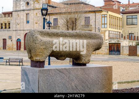 Granitschwein in Toro Zamora Spanien. Veton Ursprung der vorrömischen Zeit Stockfoto