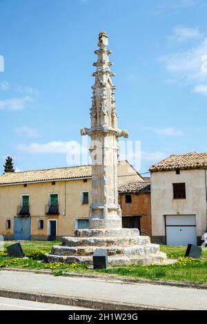 Berlanga de Duero mittelalterlichen Pranger, Soria Spanien Stockfoto