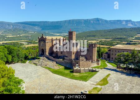 Burg von San Javier und Basilika, Navarra (Spanien) Stockfoto