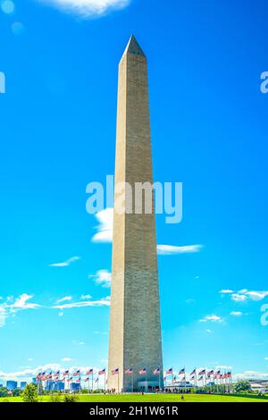 Washington Monument (Washington, DC) Bild. Aufnahmeort: Washington, DC Stockfoto
