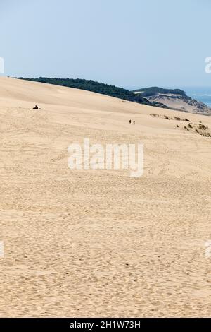 Die Düne von Pilat, die größte Düne Europas. La Teste-de-Buch, Bucht von Arcachon, Aquitanien, Frankreich Stockfoto