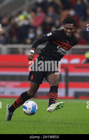 Mailand, Italien, 16. Oktober 2021. Rafael Leao von AC Mailand während der Serie A Spiel bei Giuseppe Meazza, Mailand. Bildnachweis sollte lauten: Jonathan Moscrop / Sportimage Stockfoto