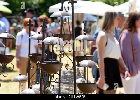 Gartenausstellung 'Gartenlust' im Schloss Bernau, Fischlham, Bezirk Wels-Land, Oberösterreich, Österreich, Europa - Gartenausstellung 'Gartenlust' in Stockfoto