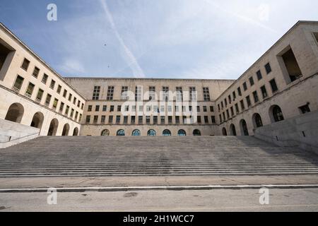 Triest, Italien. 13. Juni 2021. Panoramablick auf das Gebäude, das die Universität von Triest beherbergt Stockfoto