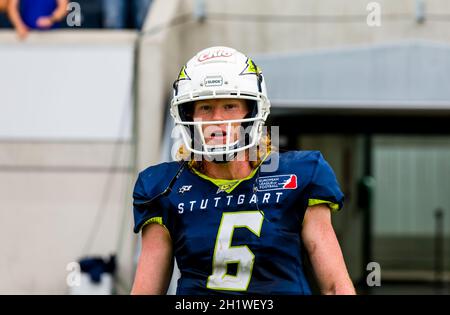 # 6 Jacob Whright, QB / Stuttgartr Surge Stockfoto