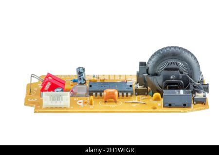 Schließen Sie die Platine der alten Maus. Stockfoto