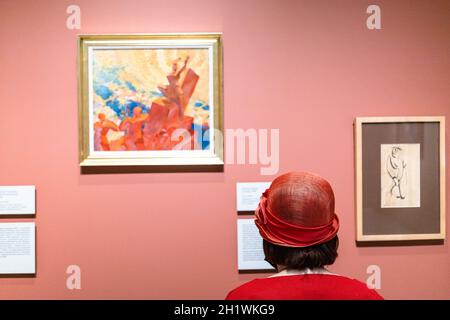 Moskau, Russland - 23. Mai 2021: Im Inneren des Museums des russischen Impressionismus in der Stadt Moskau. Das Museum wurde am 28. Mai 2016 auf dem Territorium von f eröffnet Stockfoto