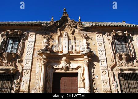 Aristokratischer Palast, Cilla del Cabildo de la Catedral de Sevilla, Osuna, Provinz Sevilla, Andalusien, Spanien, Europa. Stockfoto