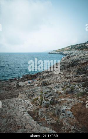 Eine fantastische Aussicht auf gallipoli in apulien Stockfoto