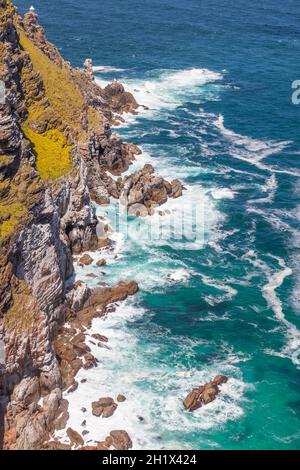 Cape Point, im Table Mountain National Park, liegt an der Südspitze der Kap-Halbinsel in Südafrika. Stockfoto