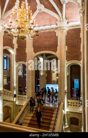 FRANKREICH. PARIS (17. ARRONDISSEMENT). DAS GAILLARD HOTEL (NEO - RENAISSANCE) BEHERBERGT SEIT JUNI 2019 DIE STADT DER WIRTSCHAFT, DEN ALLGEMEINEN CATROUX PLATZ. TH Stockfoto