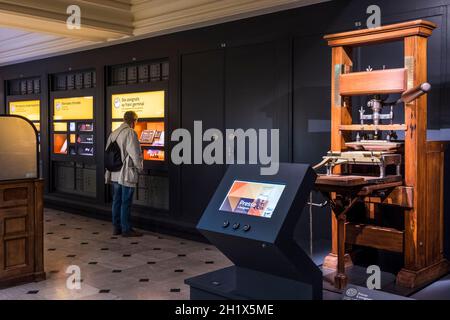 FRANKREICH. PARIS (17. ARRONDISSEMENT). DAS GAILLARD HOTEL (NEO - RENAISSANCE) BEHERBERGT SEIT JUNI 2019 DIE STADT DER WIRTSCHAFT, DEN ALLGEMEINEN CATROUX PLATZ. TH Stockfoto