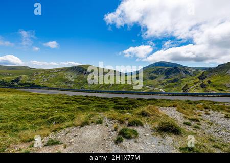 Die Straße Transalpinain die Karpaten von Rumänien Stockfoto