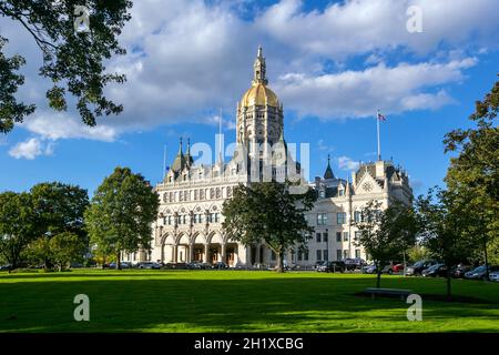 Connecticut State Capitol in der Innenstadt von Hartford, Connecticut in den USA Stockfoto