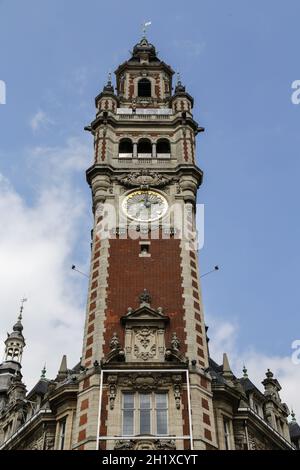 Der Grand Place in Lille in Frankreich Stockfoto