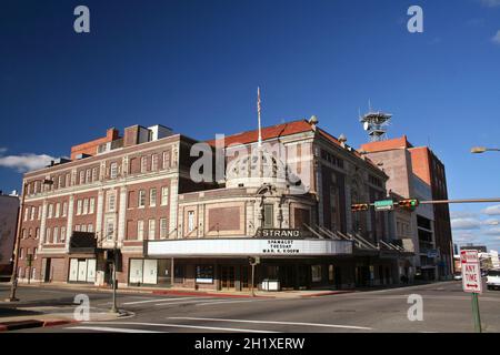 Shreveport, Louisiana: Das historische Strand Theatre befindet sich in der Innenstadt von Shreveport Stockfoto