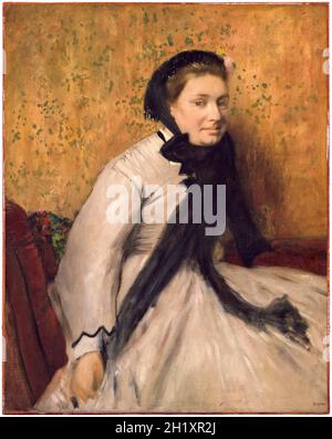 Edgar Degas, Porträt einer Frau in Grau, Gemälde, um 1865 Stockfoto