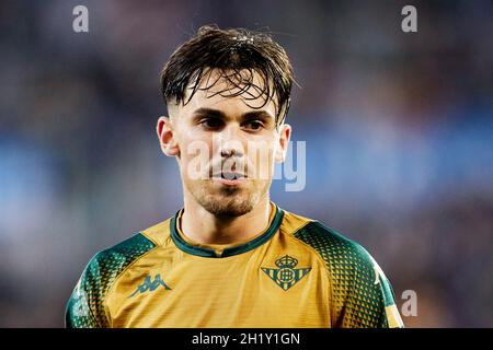 Vitoria, Spanien. Oktober 2021. Rodri von Real Betis während des Fußballspiels der spanischen Meisterschaft La Liga zwischen Deportivo Alaves und Real Betis Balompie am 18. Oktober 2021 in Mendizorrotza in Vitoria, Spanien - Foto: Ricardo Larreina/DPPI/LiveMedia Kredit: Unabhängige Fotoagentur/Alamy Live News Stockfoto