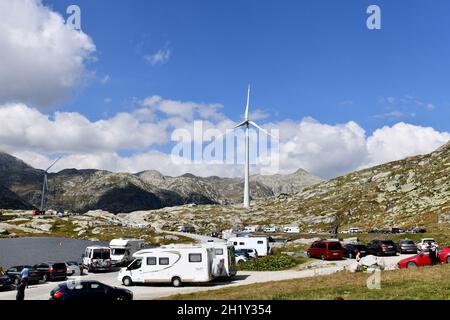 Der Gotthardpass oder der St. Gotthardpass 2021 Stockfoto